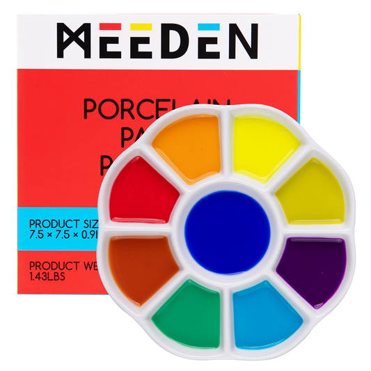 MEEDEN Ceramic 9-Well Paint Palette