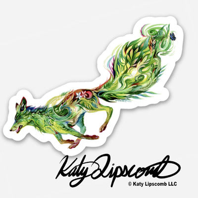 "Forest Fox" Sticker by Katy Lipscomb
