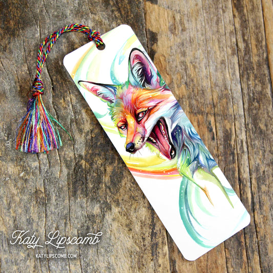 "Rainbow Fox" Bookmark by Katy Lipscomb