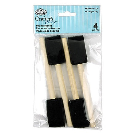 Royal Langnickel Crafter's Choice 1-inch Foam Brushes • 4/pack
