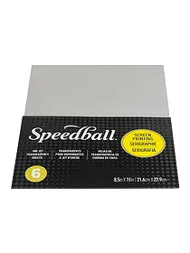 Speedball Screen Printing Ink Jet Transparency Sheets