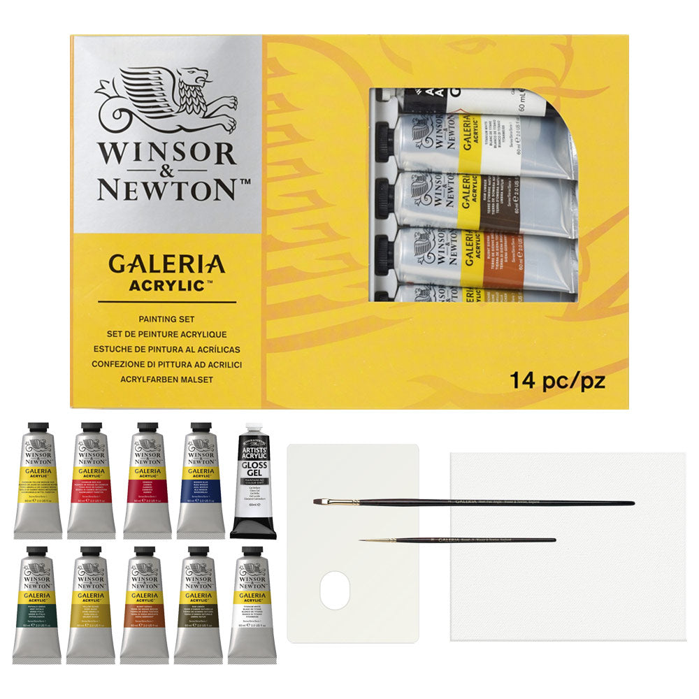 Winsor & Newton Galeria Acrylic 14 Piece Painting Set