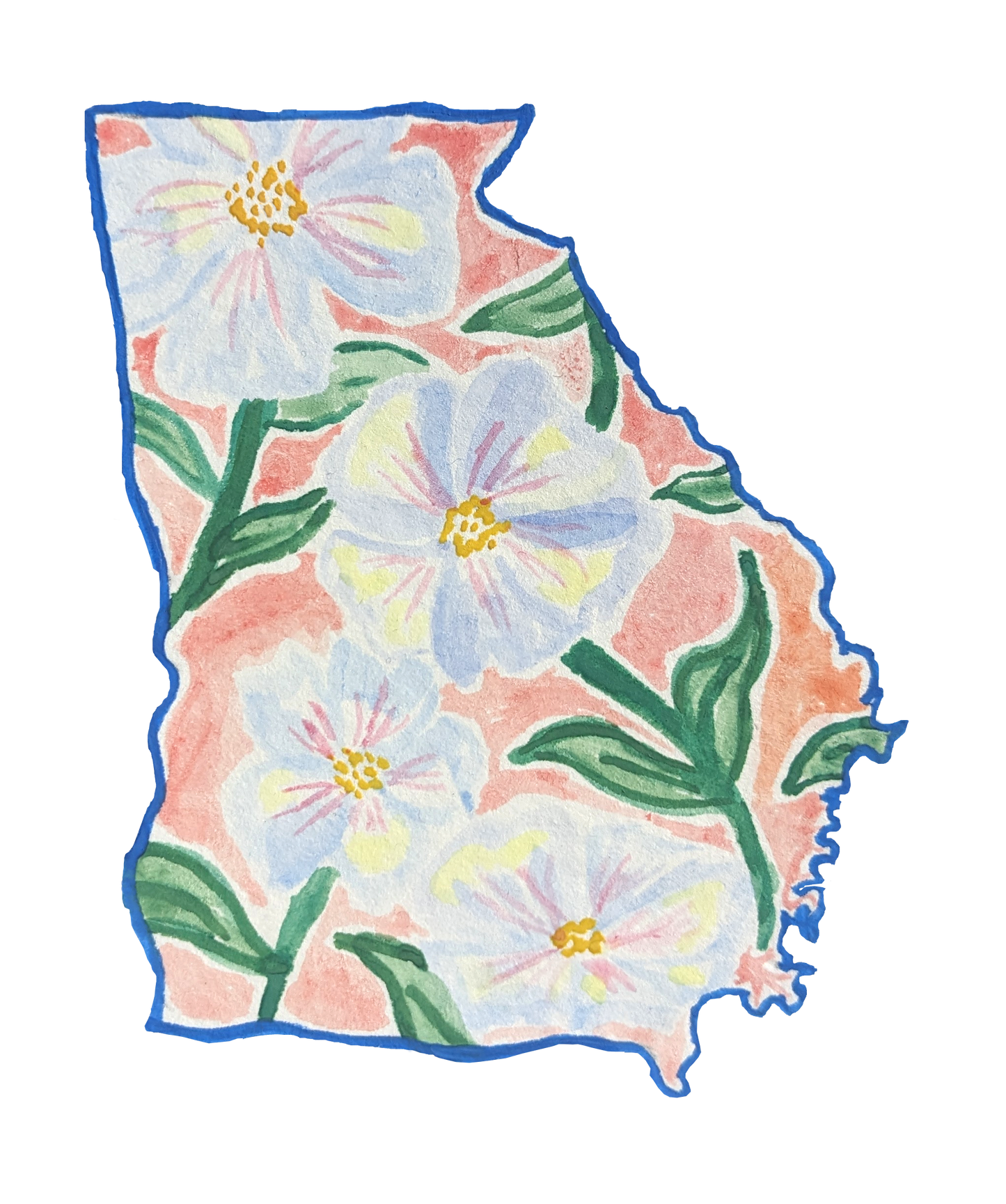 Georgia Cherokee Rose Sticker by ing.bit.design