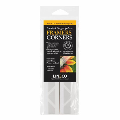 Lineco Archival Polyester Framers Corners / Mounting Corners