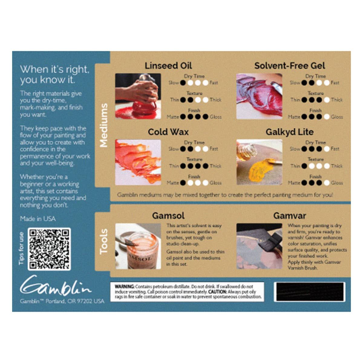 Gamblin Oil Painting Must-Haves Set