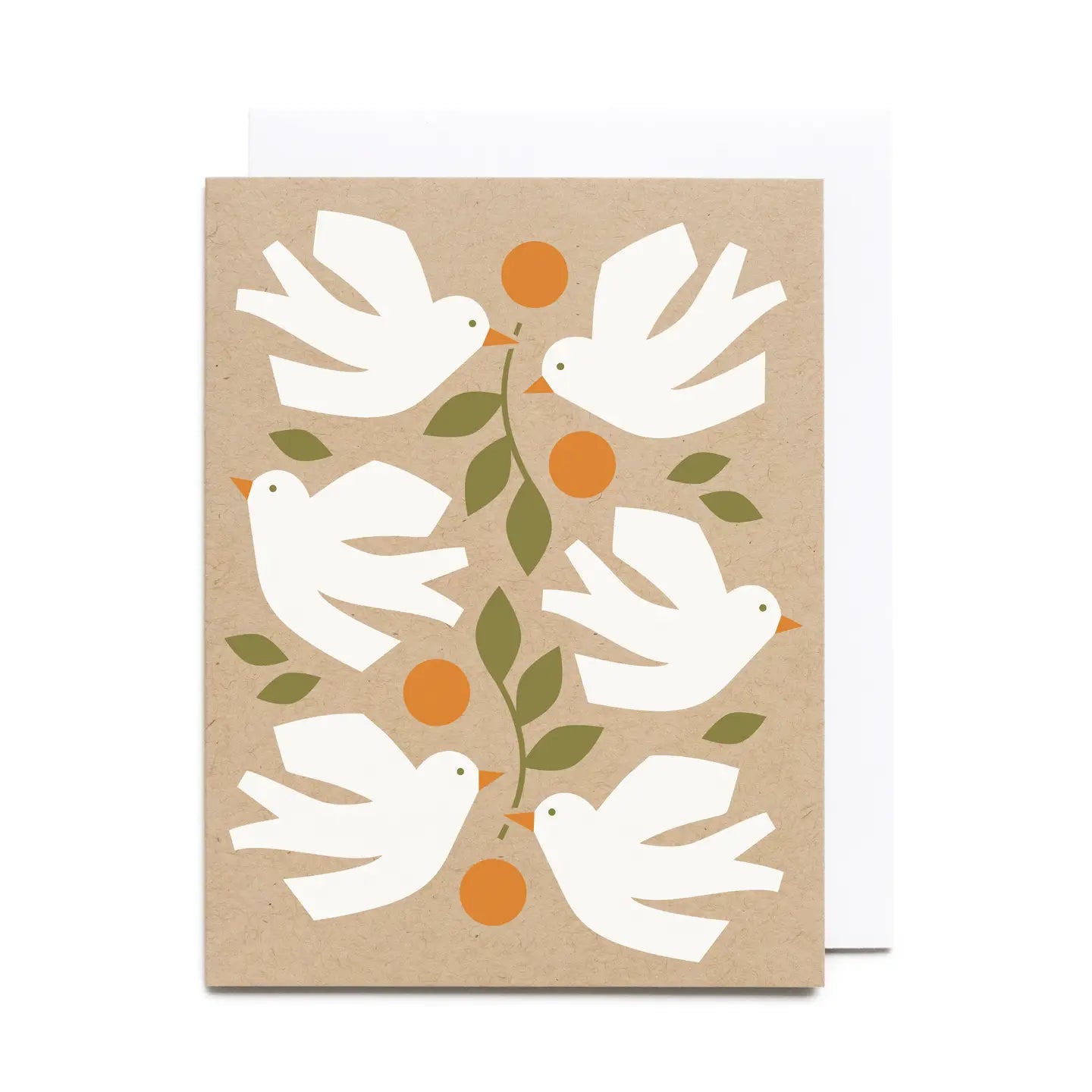 Peace Doves Holiday Card by Worthwhile Paper