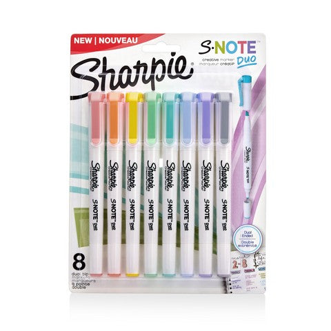 Sharpie S-Note Duo Dual-Ended Creative Markers - 8 pc.