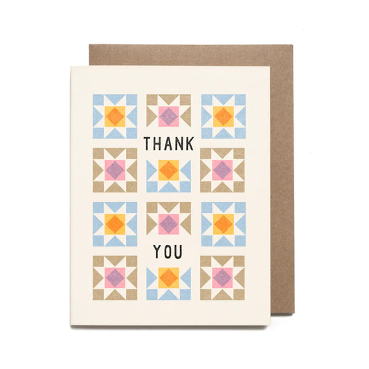 Thank You Quilt Card by Worthwhile Paper
