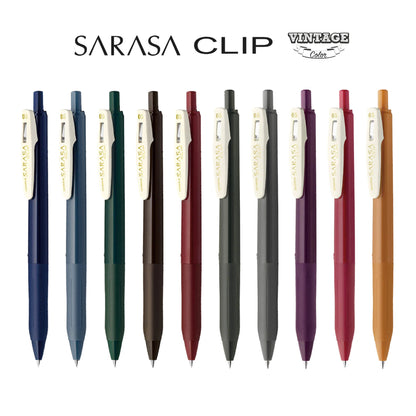 Stylos à encre gel rétractables Sarasa Clip