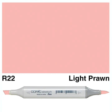 COPIC Sketch Dual-Sided Artist Marker - Warm - R22 - Light Prawn by Copic - K. A. Artist Shop