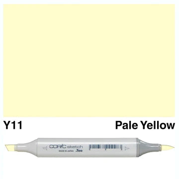 COPIC Sketch Dual-Sided Artist Marker - Warm - Y11 - Pale Yellow by Copic - K. A. Artist Shop