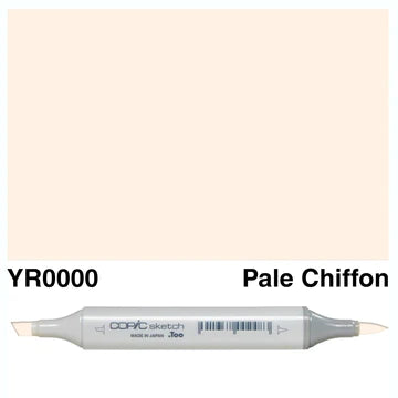 COPIC Sketch Dual-Sided Artist Marker - Warm - YR0000 - Pale Chiffon by Copic - K. A. Artist Shop