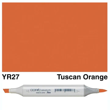 COPIC Sketch Dual-Sided Artist Marker - Warm - YR27 - Tuscan Orange by Copic - K. A. Artist Shop