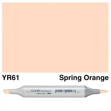 COPIC Sketch Dual-Sided Artist Marker - Warm - YR61 - Spring Orange by Copic - K. A. Artist Shop