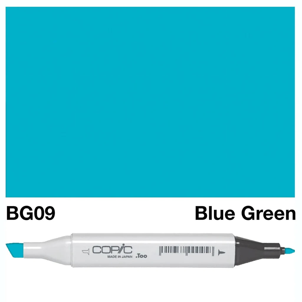 COPIC Classic Dual-Sided Artist Markers - BG09 - Blue Green by Copic - K. A. Artist Shop
