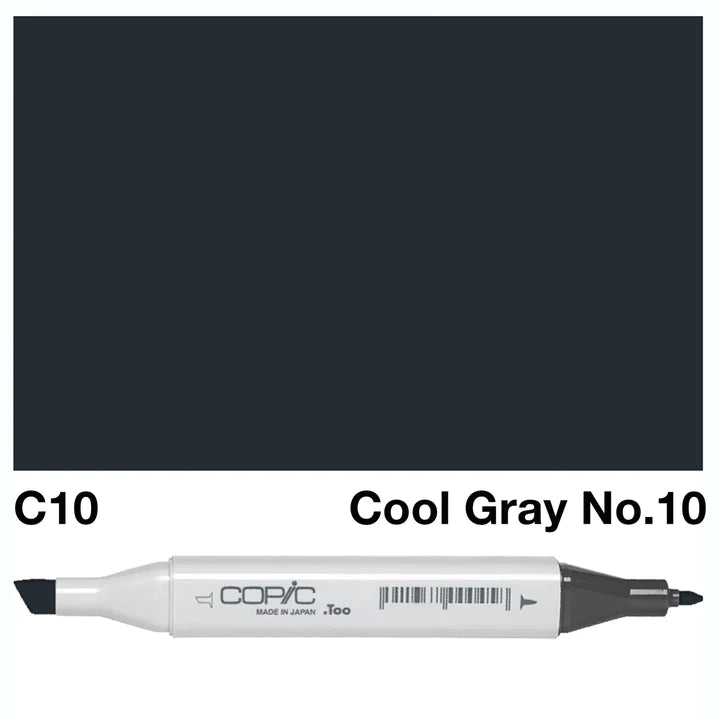 COPIC Classic Dual-Sided Artist Markers - C10 - Cool Gray No. 10 by Copic - K. A. Artist Shop