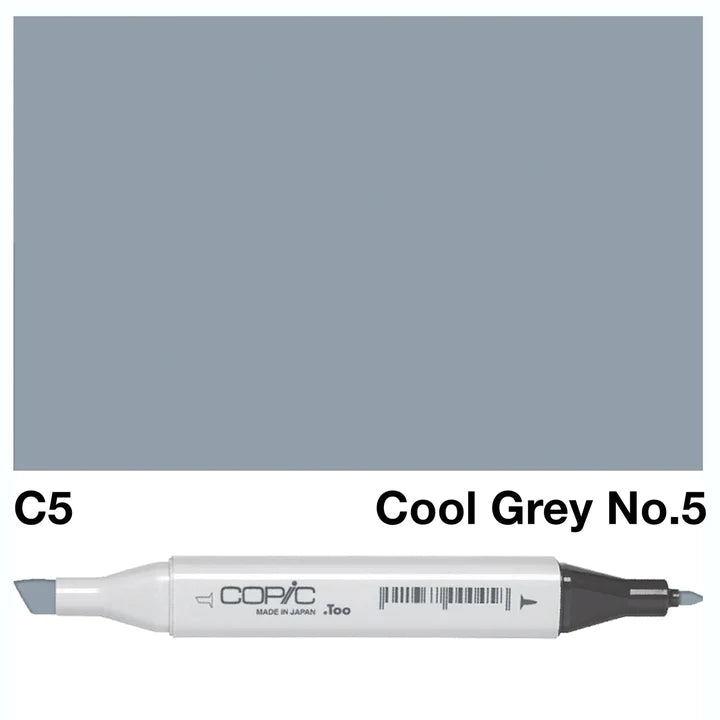 COPIC Classic Dual-Sided Artist Markers - C5 - Cool Gray No. 5 by Copic - K. A. Artist Shop