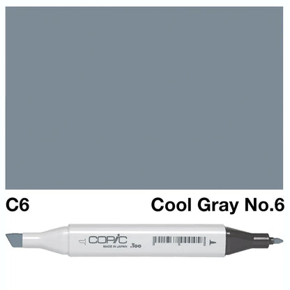 COPIC Classic Dual-Sided Artist Markers - C6 - Cool Gray No. 6 by Copic - K. A. Artist Shop