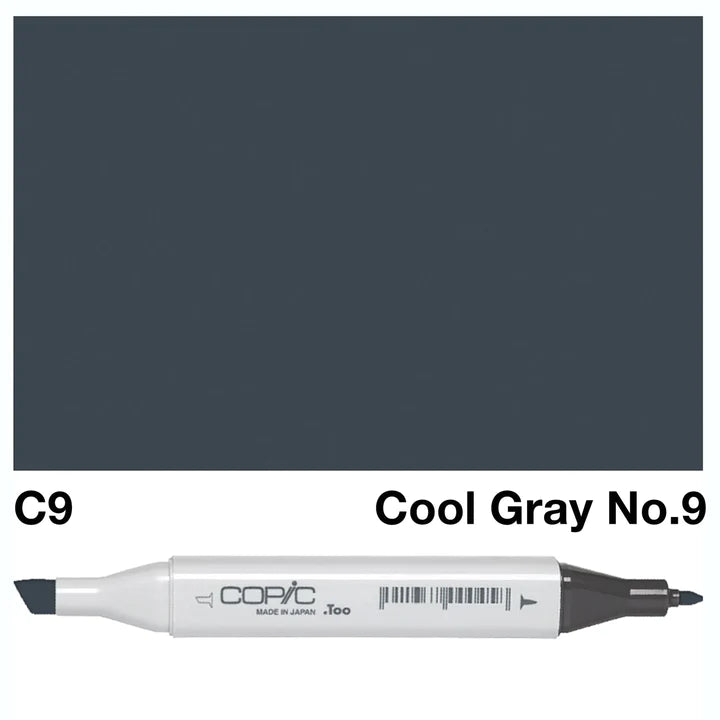 COPIC Classic Dual-Sided Artist Markers - C9 - Cool Gray No. 9 by Copic - K. A. Artist Shop