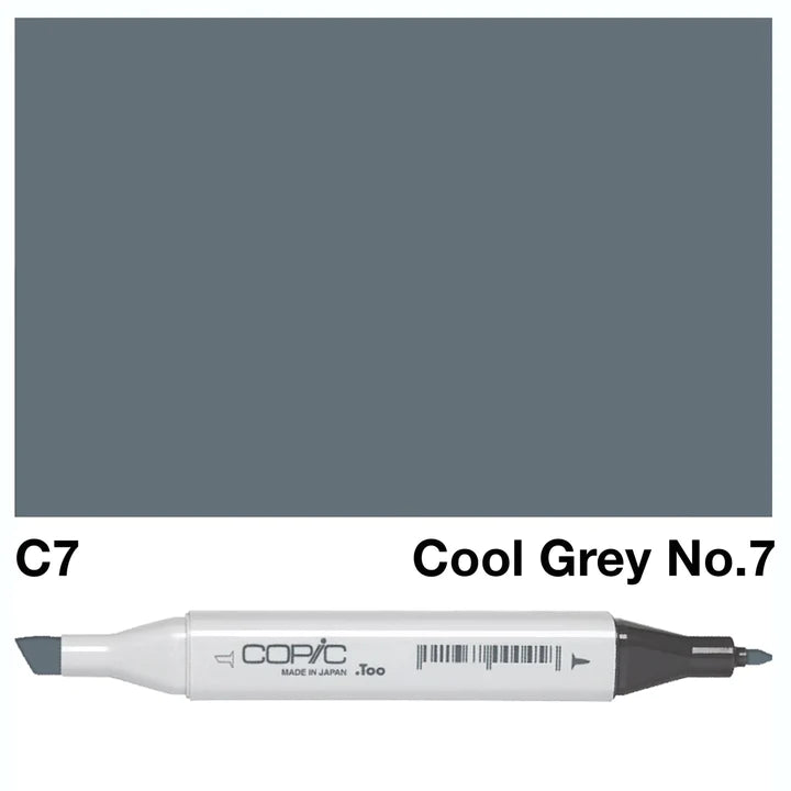 COPIC Classic Dual-Sided Artist Markers - C7 - Cool Gray No. 7 by Copic - K. A. Artist Shop