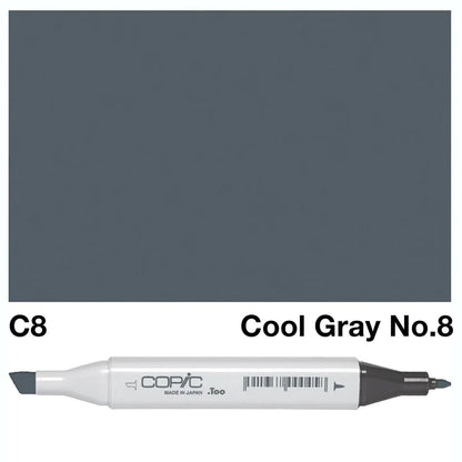 COPIC Classic Dual-Sided Artist Markers - C8 - Cool Gray No. 8 by Copic - K. A. Artist Shop