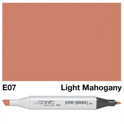 COPIC Classic Dual-Sided Artist Markers - E07 - Light Mahogany by Copic - K. A. Artist Shop