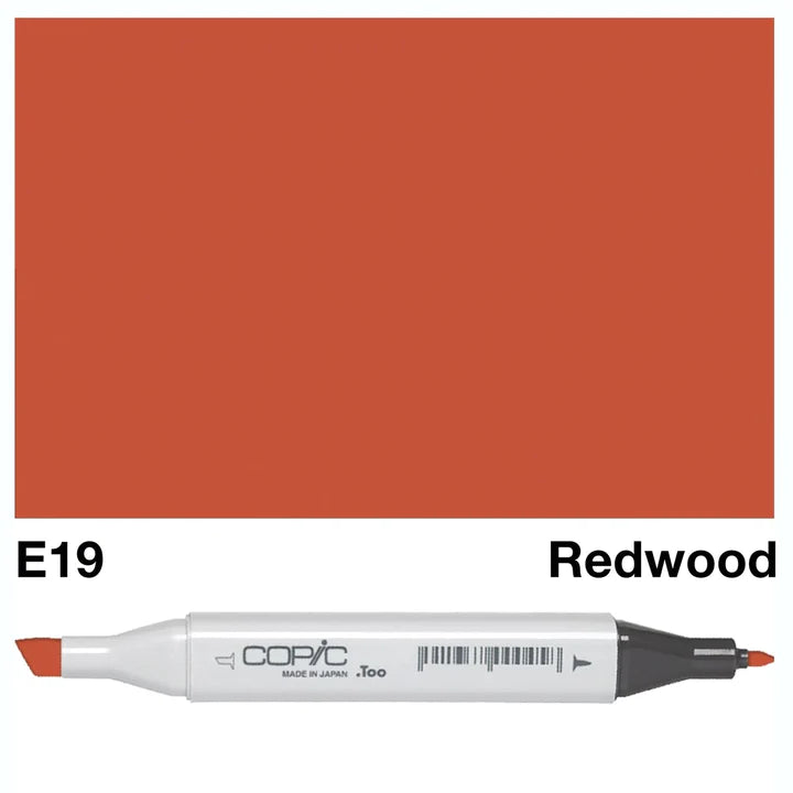 COPIC Classic Dual-Sided Artist Markers - E19 - Redwood by Copic - K. A. Artist Shop