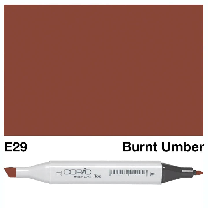 COPIC Classic Dual-Sided Artist Markers - E29 - Burnt Umber by Copic - K. A. Artist Shop