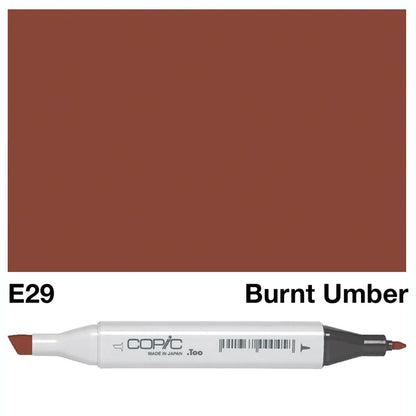 COPIC Classic Dual-Sided Artist Markers - E29 - Burnt Umber by Copic - K. A. Artist Shop