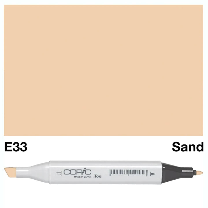 COPIC Classic Dual-Sided Artist Markers - E33 - Sand by Copic - K. A. Artist Shop