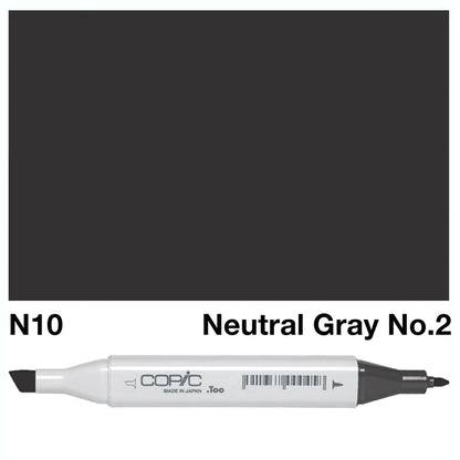 COPIC Classic Dual-Sided Artist Markers - N10 - Neutral Gray No. 10 by Copic - K. A. Artist Shop