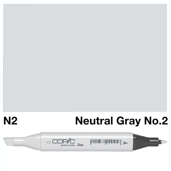COPIC Classic Dual-Sided Artist Markers - N2 - Neutral Gray No. 2 by Copic - K. A. Artist Shop