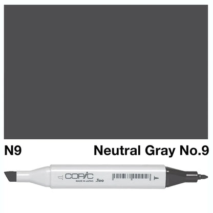 COPIC Classic Dual-Sided Artist Markers - N9 - Neutral Gray No. 9 by Copic - K. A. Artist Shop