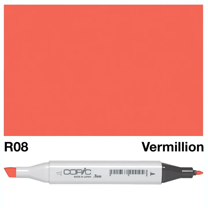 COPIC Classic Dual-Sided Artist Markers - R08 - Vermilion by Copic - K. A. Artist Shop
