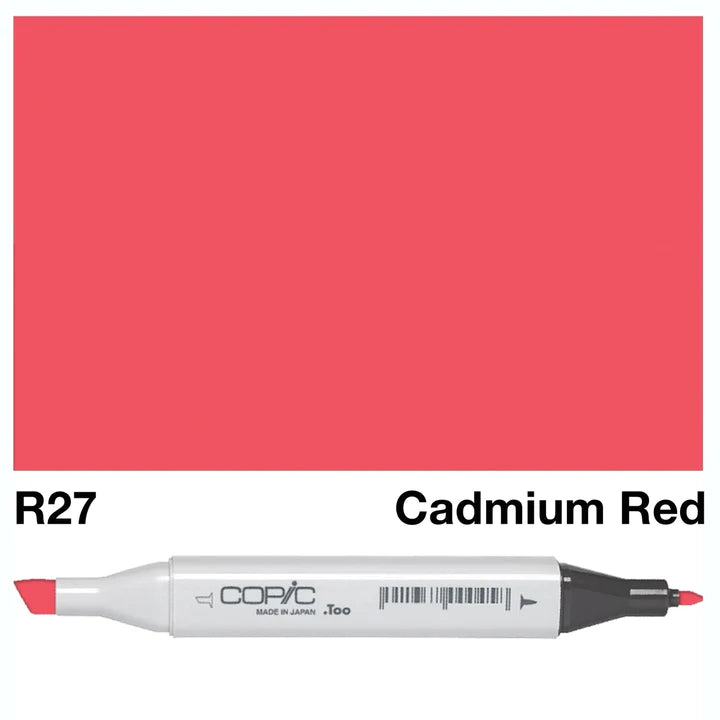COPIC Classic Dual-Sided Artist Markers - R27 - Cadmium Red by Copic - K. A. Artist Shop