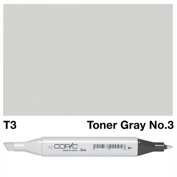 COPIC Classic Dual-Sided Artist Markers - T3 - Toner Gray No. 3 by Copic - K. A. Artist Shop