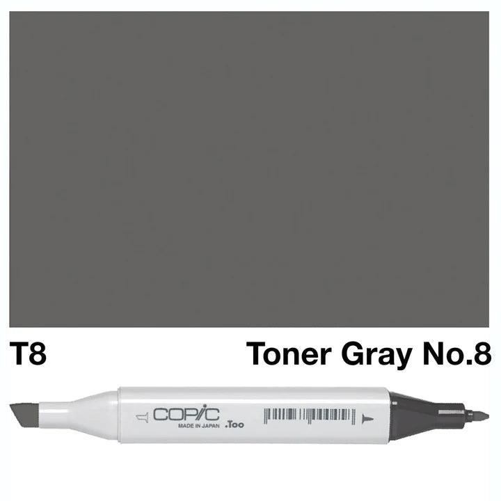 COPIC Classic Dual-Sided Artist Markers - T8 - Toner Gray No. 8 by Copic - K. A. Artist Shop
