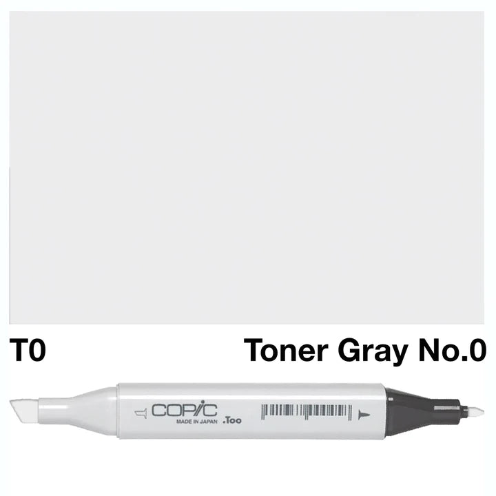 COPIC Classic Dual-Sided Artist Markers - T0 - Toner Gray No. 0 by Copic - K. A. Artist Shop
