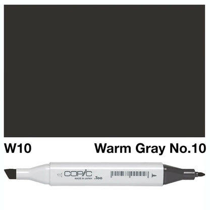 COPIC Classic Dual-Sided Artist Markers - W10 - Warm Gray No. 10 by Copic - K. A. Artist Shop