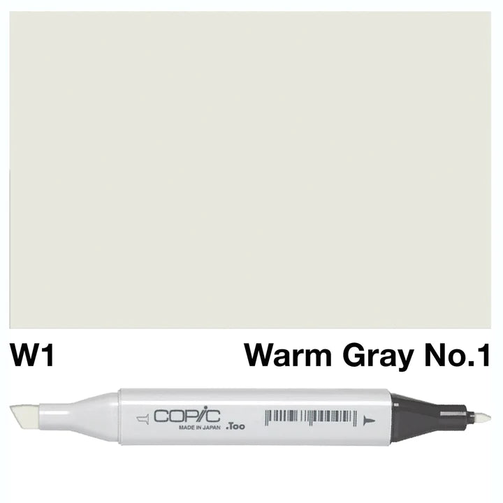 COPIC Classic Dual-Sided Artist Markers - W1 - Warm Gray No. 1 by Copic - K. A. Artist Shop