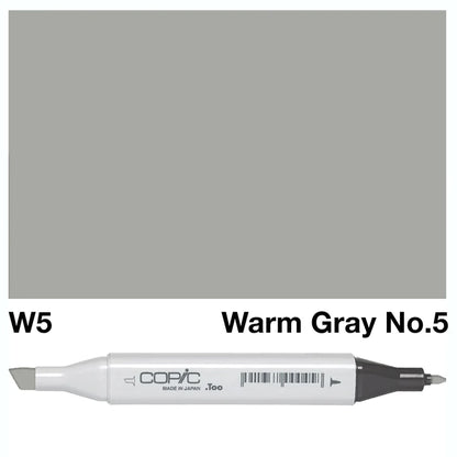 COPIC Classic Dual-Sided Artist Markers - W5 - Warm Gray No. 5 by Copic - K. A. Artist Shop