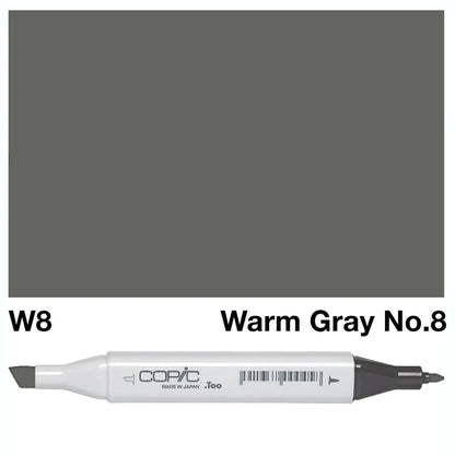 COPIC Classic Dual-Sided Artist Markers - W8 - Warm Gray No. 8 by Copic - K. A. Artist Shop