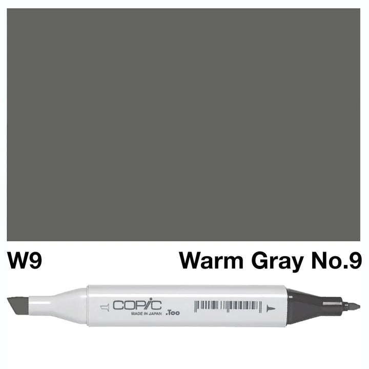 COPIC Classic Dual-Sided Artist Markers - W9 - Warm Gray No. 9 by Copic - K. A. Artist Shop