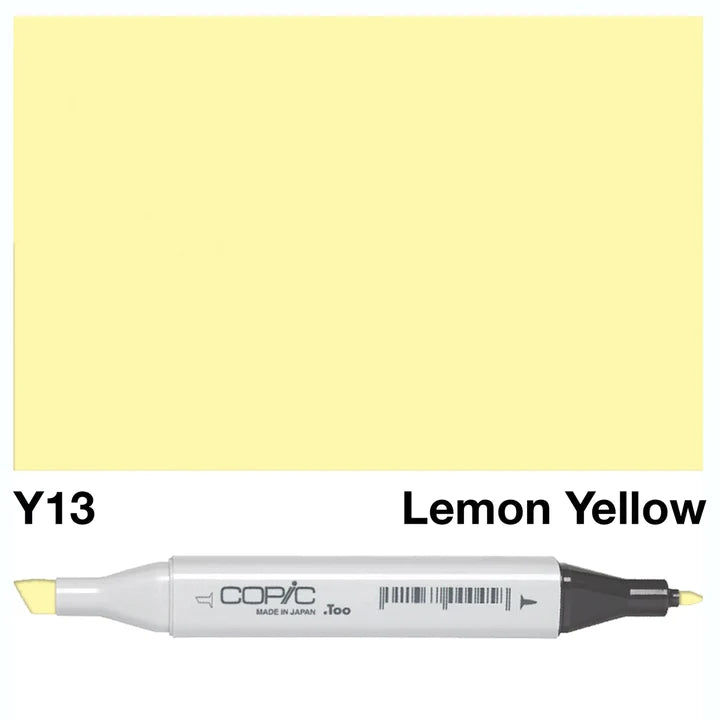 COPIC Classic Dual-Sided Artist Markers - Y13 - Lemon Yellow by Copic - K. A. Artist Shop