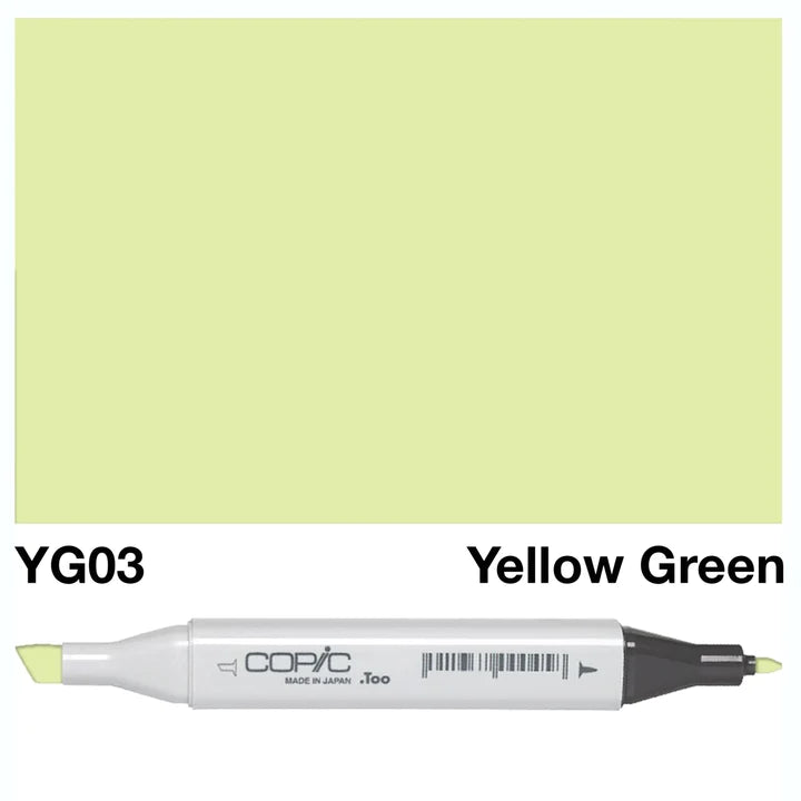 COPIC Classic Dual-Sided Artist Markers - YG03 - Yellow Green by Copic - K. A. Artist Shop