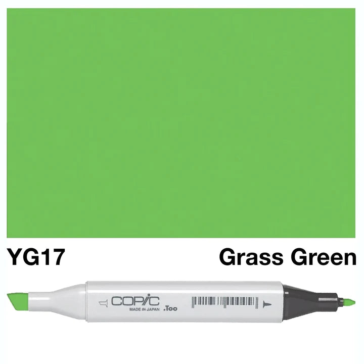 COPIC Classic Dual-Sided Artist Markers - YG17 - Grass Green by Copic - K. A. Artist Shop