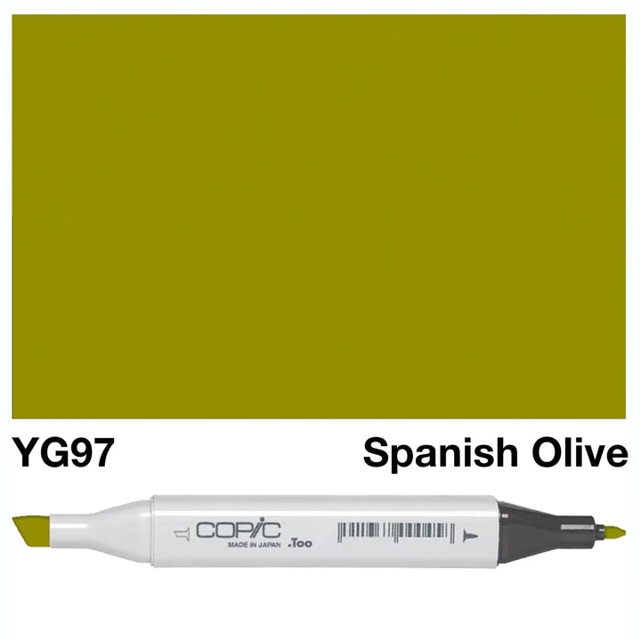 COPIC Classic Dual-Sided Artist Markers - YG97 - Spanish Olive by Copic - K. A. Artist Shop