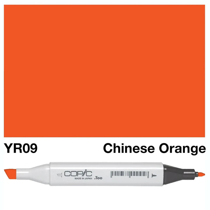 COPIC Classic Dual-Sided Artist Markers - YR09 - Chinese Orange by Copic - K. A. Artist Shop