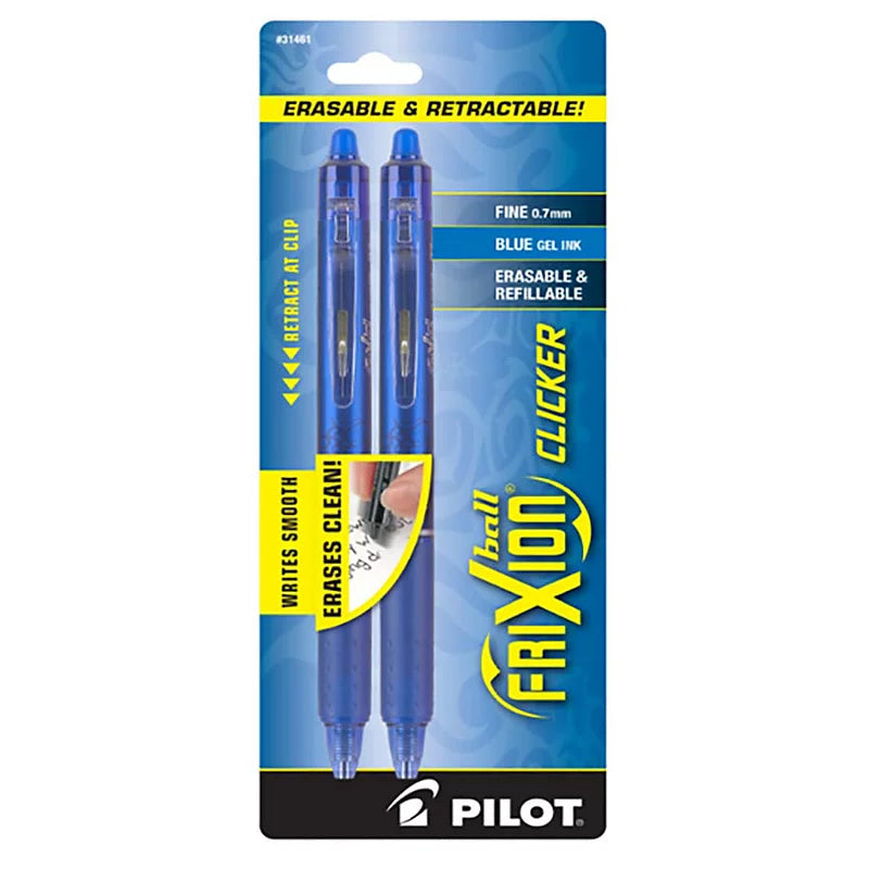Frixion Erasable Gel Pens - Set of 2 - 30% OFF - CLOSEOUT - Blue by Pilot - K. A. Artist Shop