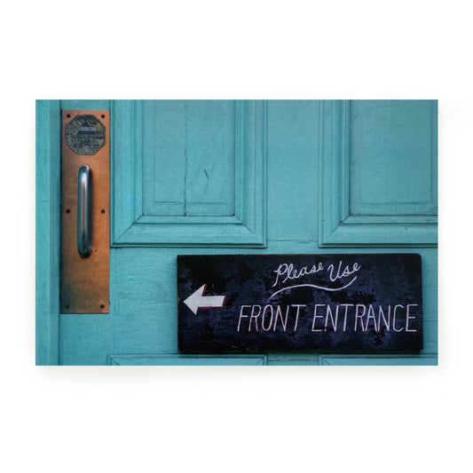 Athens, GA Postcards by Frances Hughes - The Grit Front Entrance - by Frances Hughes - K. A. Artist Shop